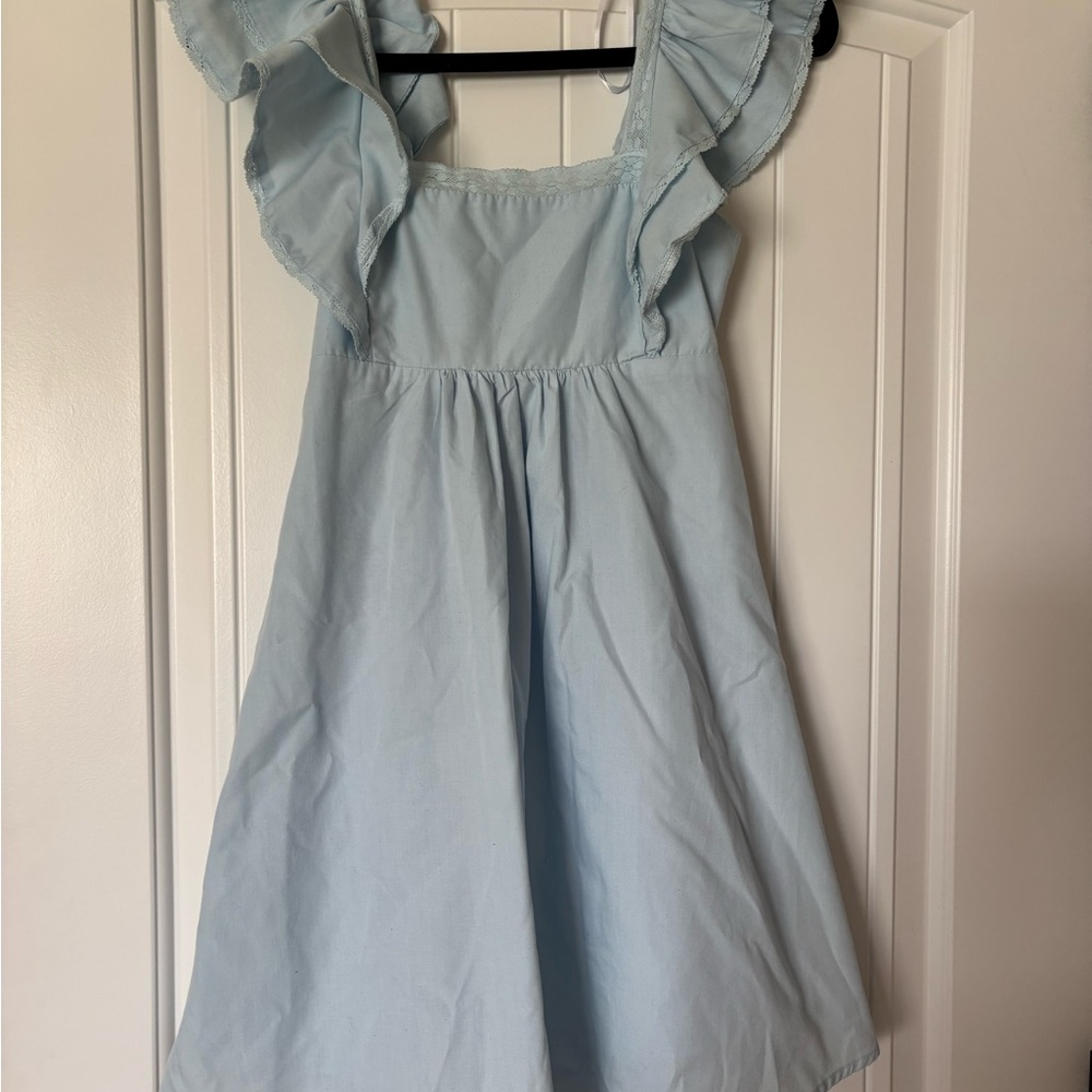 Lulu's Blue Ruffled Tiered Sundress